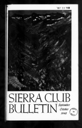 Sierra Club Bulletin 1948 Vol 33 No 8-9 September thumbnail